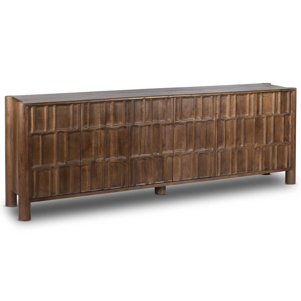 Ezri Sideboard, Cocoa-Furniture - Storage-High Fashion Home