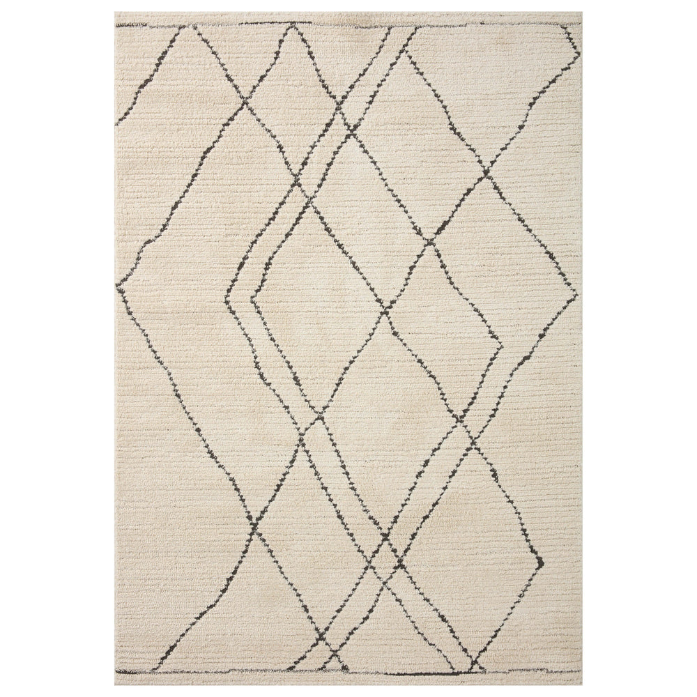 Loloi II Rug Fabian FAB-02, Ivory/Charcoal-Rugs1-High Fashion Home