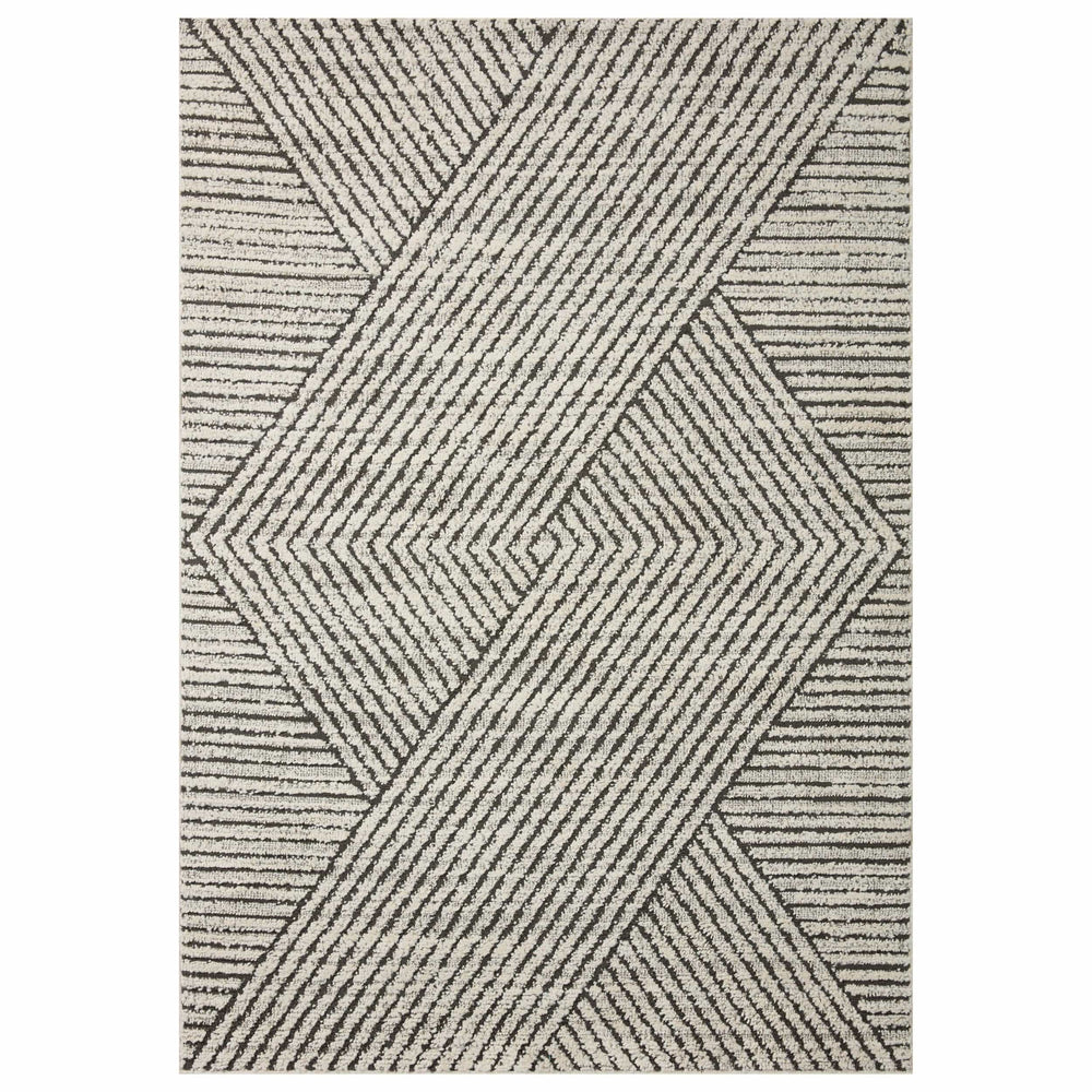 Loloi II Rug Fabian FAB-06, Charcoal/Ivory-Rugs1-High Fashion Home