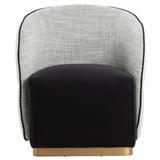 Fatina Chair, Abbington Black/Vera White Pepper-Furniture - Chairs-High Fashion Home