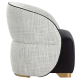 Fatina Chair, Abbington Black/Vera White Pepper-Furniture - Chairs-High Fashion Home