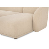 Faye Right Sectional, Beige Boucle-Furniture - Sofas-High Fashion Home