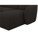 Faye Right Sectional, Black Boucle