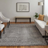 Feizy Rug Dering T6042, Charcoal-Rugs1-High Fashion Home