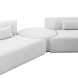 Fickle 3 Piece Modular Sectional, Grey-Furniture - Sofas-High Fashion Home