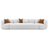 Fickle 3 Piece Modular Sofa, Grey-Furniture - Sofas-High Fashion Home