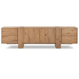 Fisher Media Console, Rustic Amber