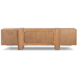 Fisher Media Console, Rustic Amber