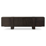 Fisher Media Console, Smoked Black-Furniture - Storage-High Fashion Home