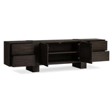 Fisher Media Console, Smoked Black-Furniture - Storage-High Fashion Home