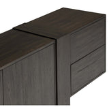 Fisher Media Console, Smoked Black-Furniture - Storage-High Fashion Home