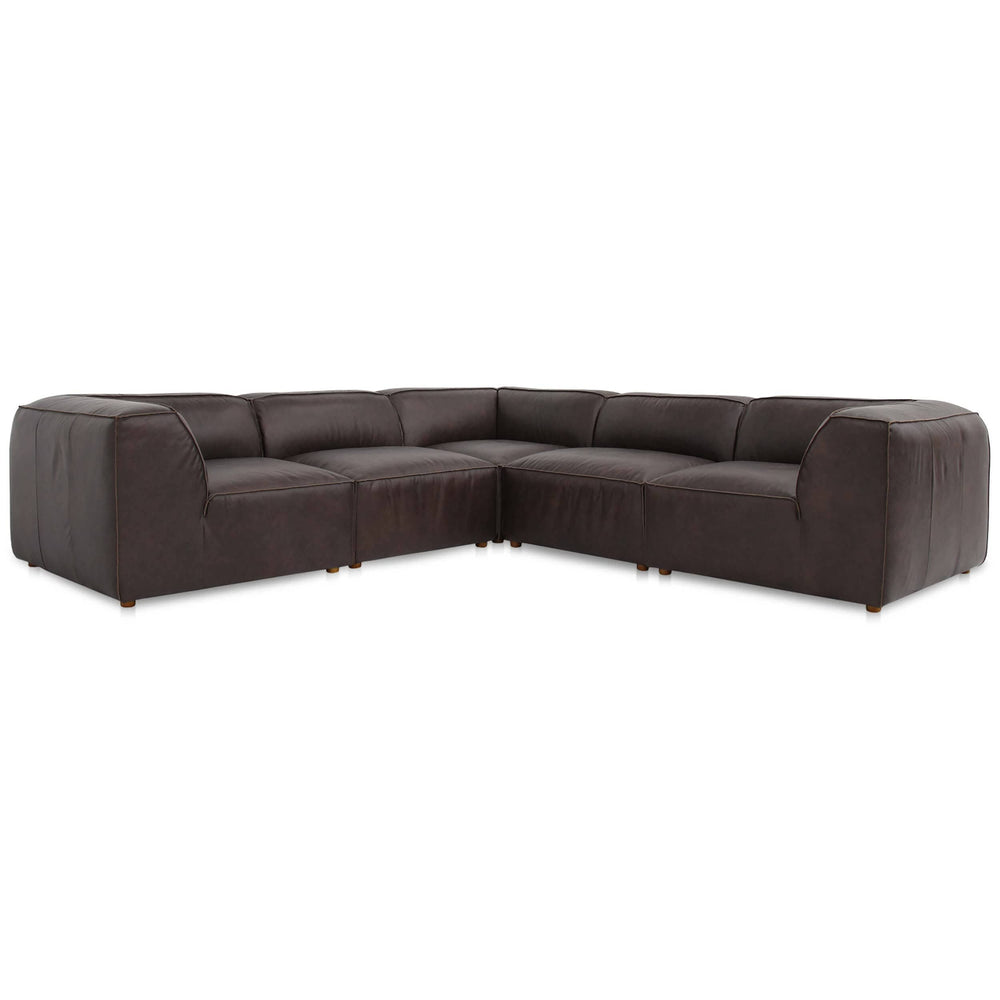 Form Dream Modular Sectional, Espresso Brown-Furniture - Sofas-High Fashion Home