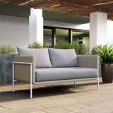 Frais Outdoor Loveseat, Gray