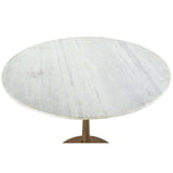 Fullerton Round Dining Table, White