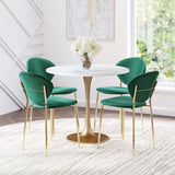 Fullerton Round Dining Table, White