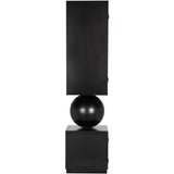 Pillar Cabinet, Matte Black-Furniture - Storage-High Fashion Home