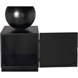 Pillar Cabinet, Matte Black-Furniture - Storage-High Fashion Home