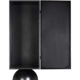 Pillar Cabinet, Matte Black-Furniture - Storage-High Fashion Home