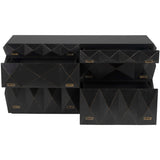 Allegra Dresser, Rubbed Black-Furniture - Bedroom-High Fashion Home