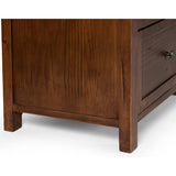 Gaines Media Console, Aged Pine-Furniture - Storage-High Fashion Home