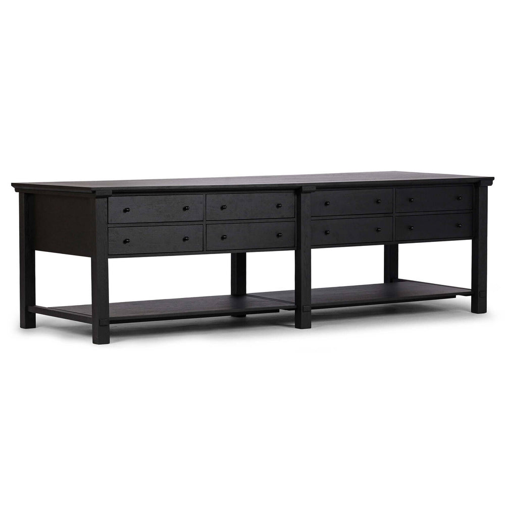 Gardendale Kitchen Island, Stained Black-Furniture - Dining-High Fashion Home