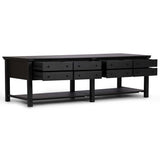 Gardendale Kitchen Island, Stained Black-Furniture - Dining-High Fashion Home