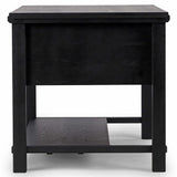 Gardendale Small Kitchen Island, Black Stained Oak