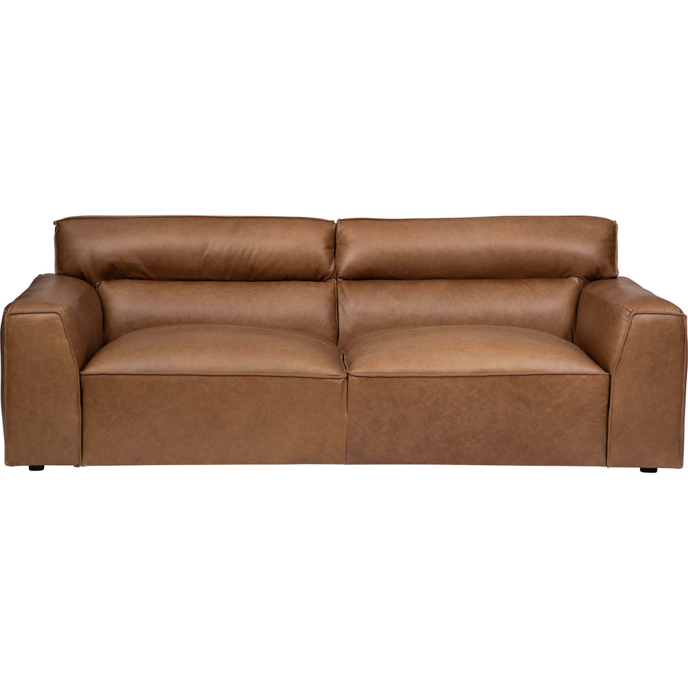 Gemma Leather Sofa, Concord Taupe