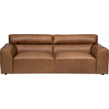 Gemma Leather Sofa, Concord Taupe