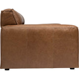 Gemma Leather Sofa, Concord Taupe