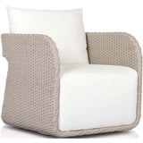 Geneva Outdoor Swivel Chair, Arashi Salt-Furniture - Chairs-High Fashion Home