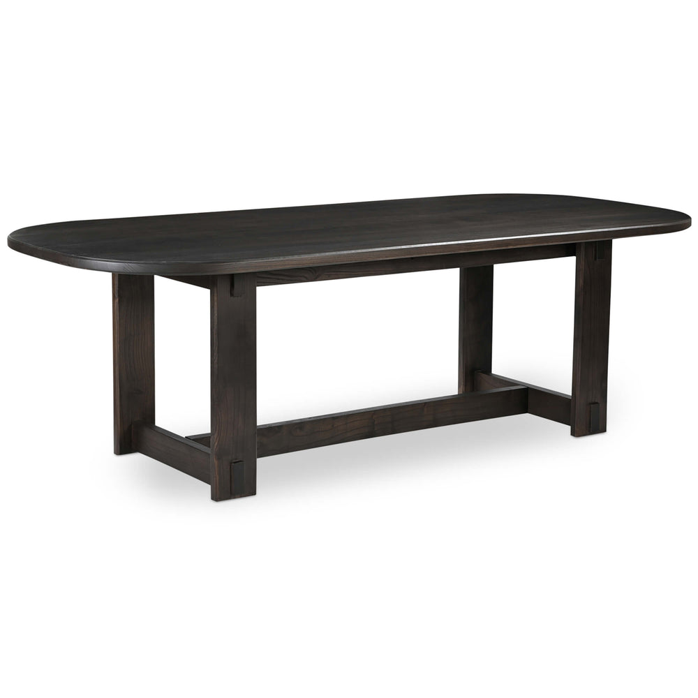 Glenn Oval Dining Table, Dark Brown