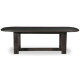 Glenn Oval Dining Table, Dark Brown