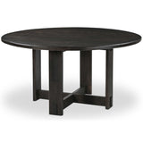 Glenn Round Dining Table, Dark Brown