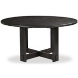 Glenn Round Dining Table, Dark Brown