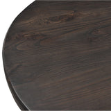 Glenn Round Dining Table, Dark Brown