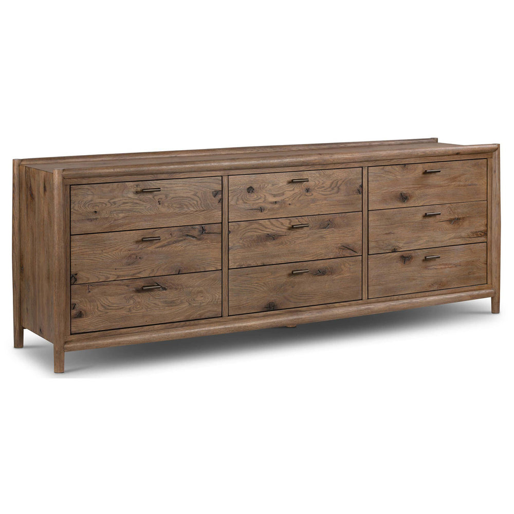 Glenview 9 Drawer Dresser, Weathered Oak-Furniture - Bedroom-High Fashion Home