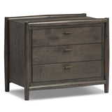 Glenview Nightstand, Cracked Smoked Black-Furniture - Bedroom-High Fashion Home