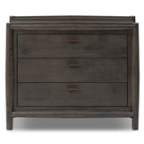 Glenview Nightstand, Cracked Smoked Black-Furniture - Bedroom-High Fashion Home