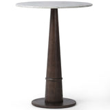 Goetz Bar Table, White Marble