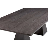 Nolan Rectangular Dining Table, Black-Furniture - Dining-High Fashion Home