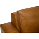 Halston Leather Swivel Chair, Libby Amaretto-Furniture - Chairs-High Fashion Home