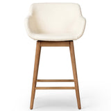 Hannah Swivel Bar & Counter Stool, Kerbey Ivory-Furniture - Dining-High Fashion Home