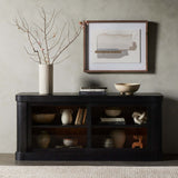 Harrod Media Console, Natural Beechwood-Furniture - Storage-High Fashion Home