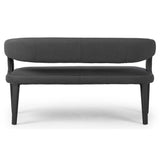 Hawkins Dining Bench, Boucle Charcoal-Furniture - Dining-High Fashion Home