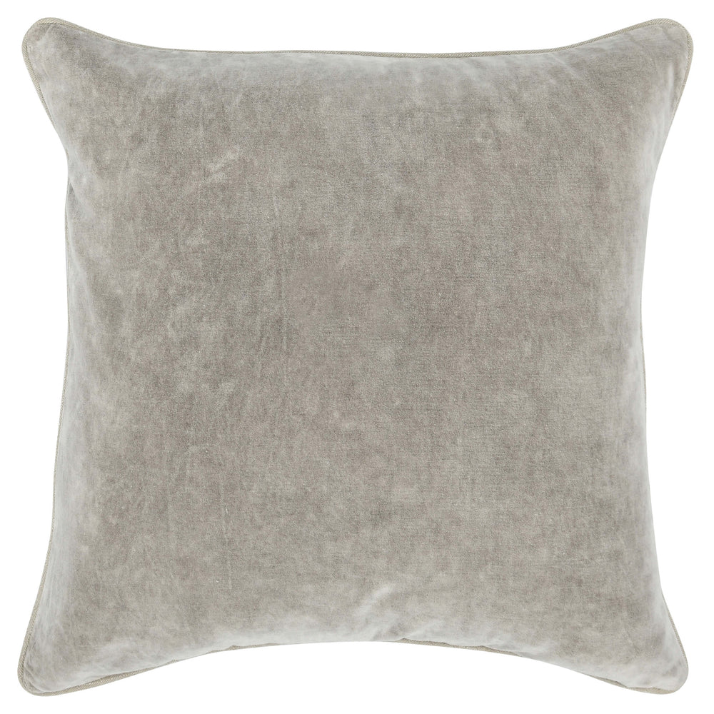 Heirloom Velvet Pillow, Silver