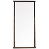 Hitchens Floor Mirror, Worn Black-Accessories-High Fashion Home