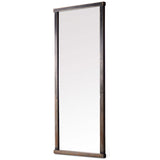 Hitchens Floor Mirror, Worn Black-Accessories-High Fashion Home