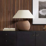 Honus Table Lamp, Dark Sand-Lighting-High Fashion Home