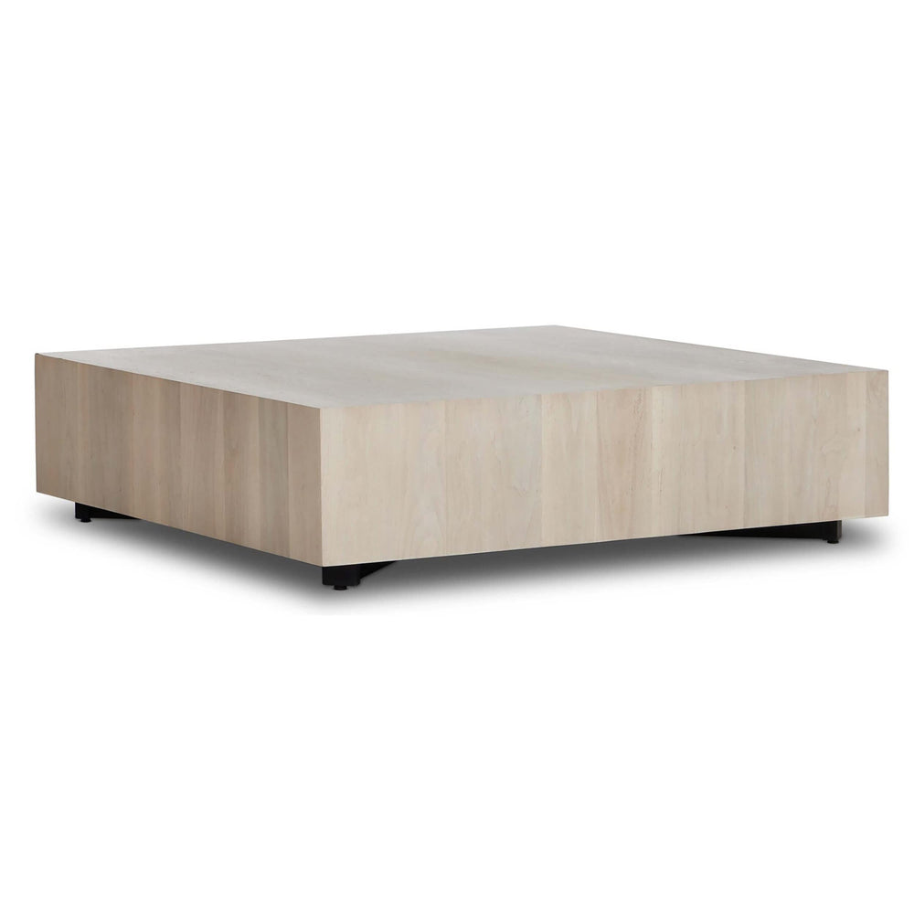 Hudson Large Square Coffee Table, Ashen Walnut-Furniture - Accent Tables-High Fashion Home